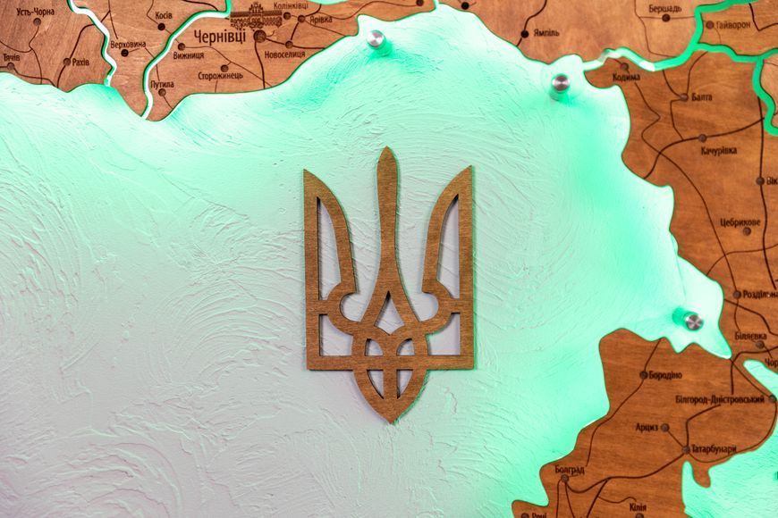 Карта України з підсвічування BROWN 16755361 фото