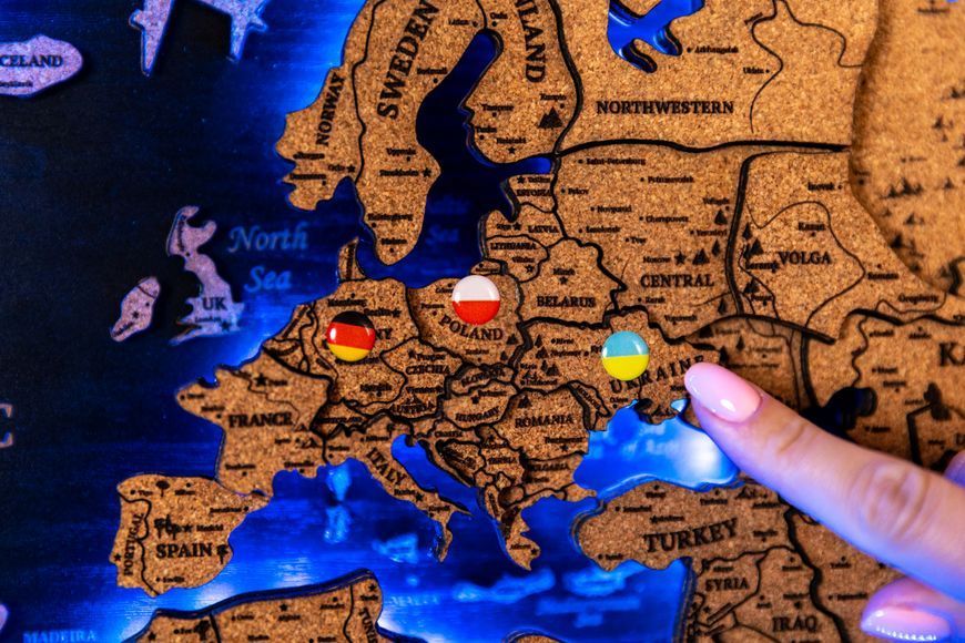 Карта світу Левітаційна CORK 235685831 фото